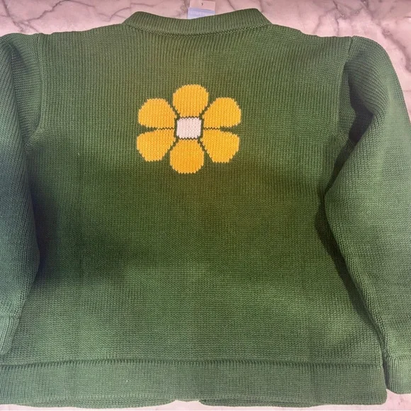 bella bliss Dark Green Knit Button Cardigan - Picture 2 of 3